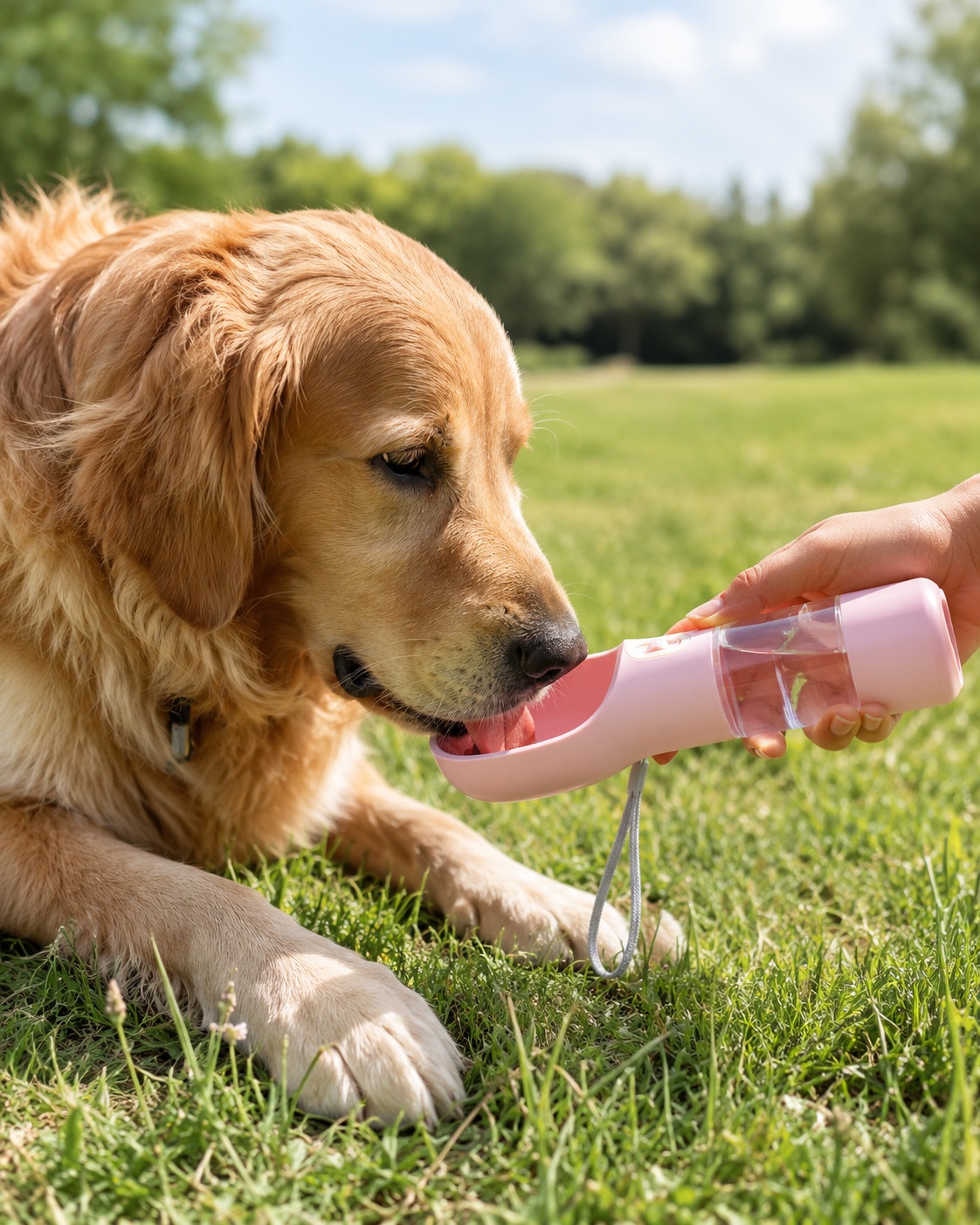 Tragbare Hundetrinkflasche