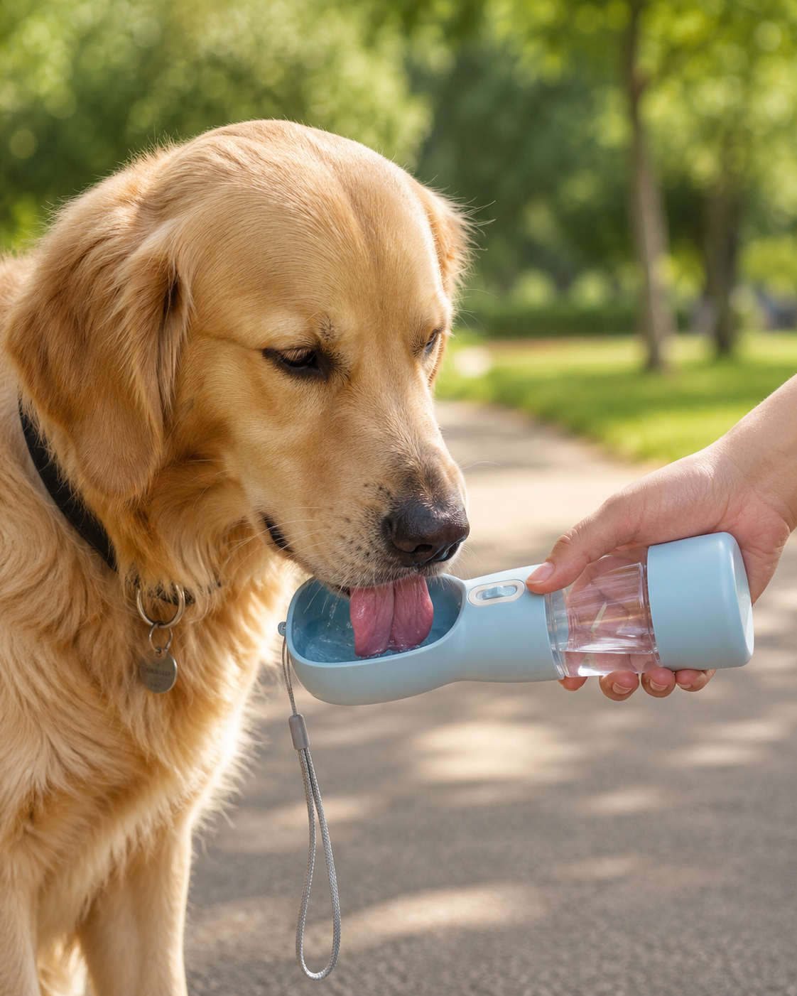 Tragbare Hundetrinkflasche
