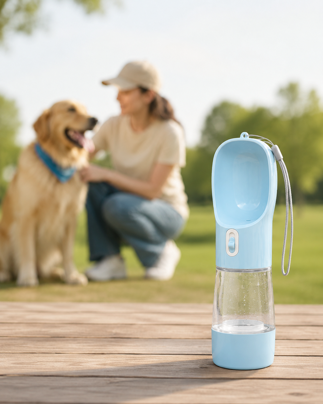 Tragbare Hundetrinkflasche